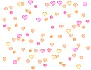 multi-colored hearts