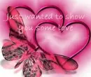 hearts with butterfly