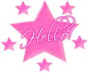 hello with stars