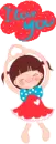 LIL GIRL WITH I LOVE YOU