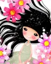 LAYING ON PINK FLOWERS