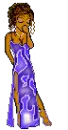 purple dress doll