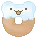 bear donut blue