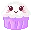 purple cupcake