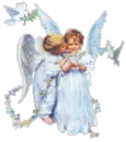 Angels kissing