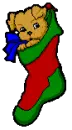 X-mas stocking pup