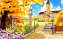 kawaii scene - library/school