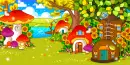 kawaii scene - chipmunk village