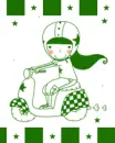 CUTIE ON MOTORBIKE