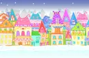 pastel houses