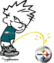 Eagles peeing on Steelers