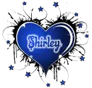 shirley blue animated heart