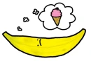 banana misses ice cram