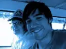 Pete and Patrick in a van