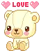 kawaii love bear