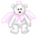 Cute angel bear