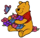 Pooh w/flowers