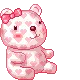 pink love bear