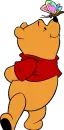 winnie pooh with butterfly