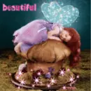 Beautiful girl angel sleep