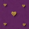 gold hearts