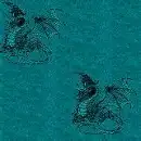 teal dragon