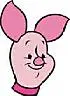 Piglet's face