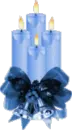 Beautiful blue candles