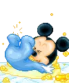 Baby mickey playing
