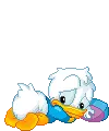 Sleepy baby donald
