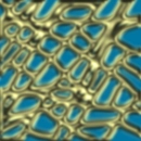 gold and blue