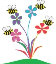 flowers being attacked by bees