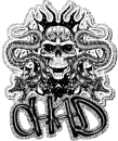 chad glitter skull