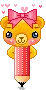 bear pencil