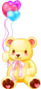bear with balloons