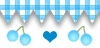 blue checkered divider - top