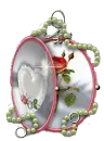 Heart locket with rose