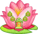 pink flower house