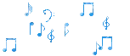 blue music notes