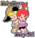 Baby BamBam and Baby Pebbles