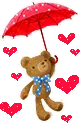 TEDDY BEAR WITH UMBRELLA