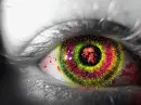 glitter colored eye