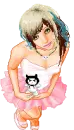 pink skirt doll