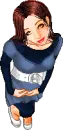 blue dress doll