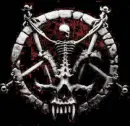 red and black skull