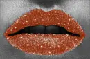 Glittery lips