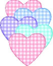 colorful hearts