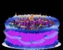 A birthday cake