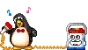 Penguin sing