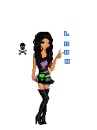 black hair doll